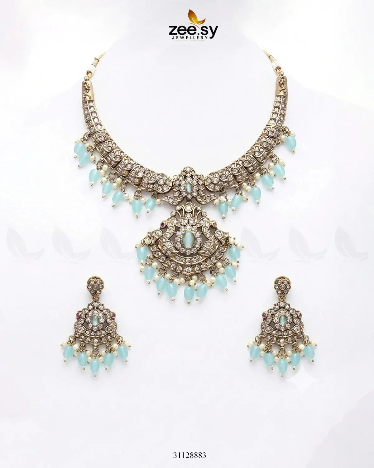 Victorian Faux Pearl Necklace Set