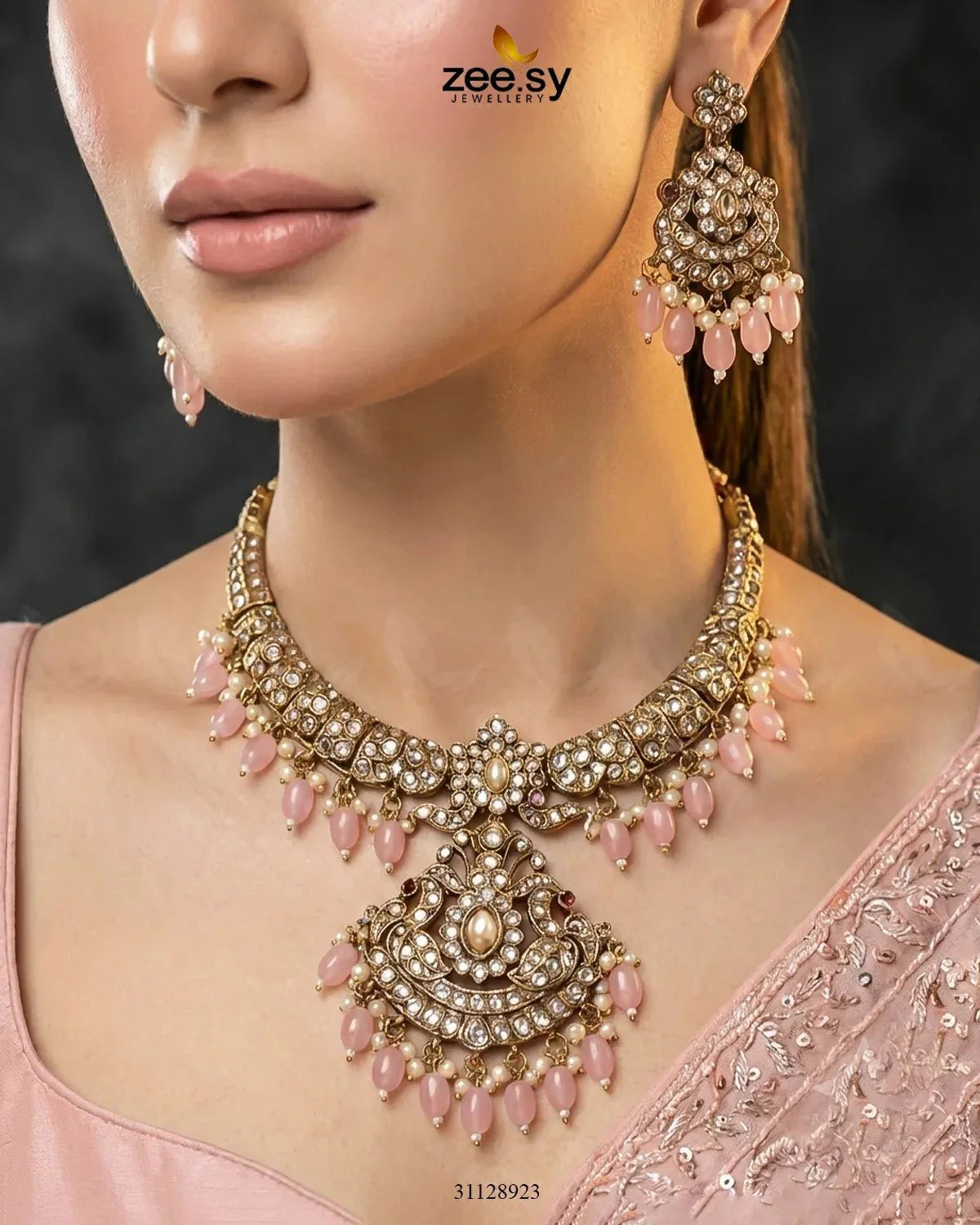 Victorian Faux Pearl Necklace Set