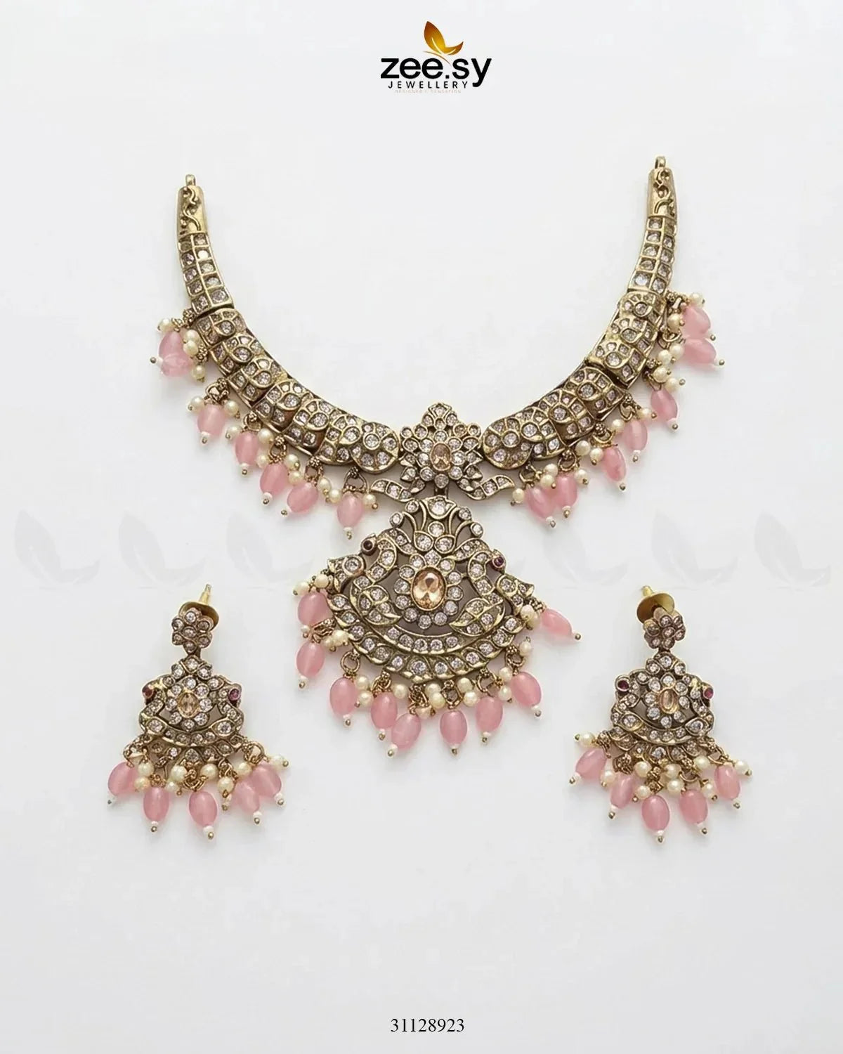 Victorian Faux Pearl Necklace Set