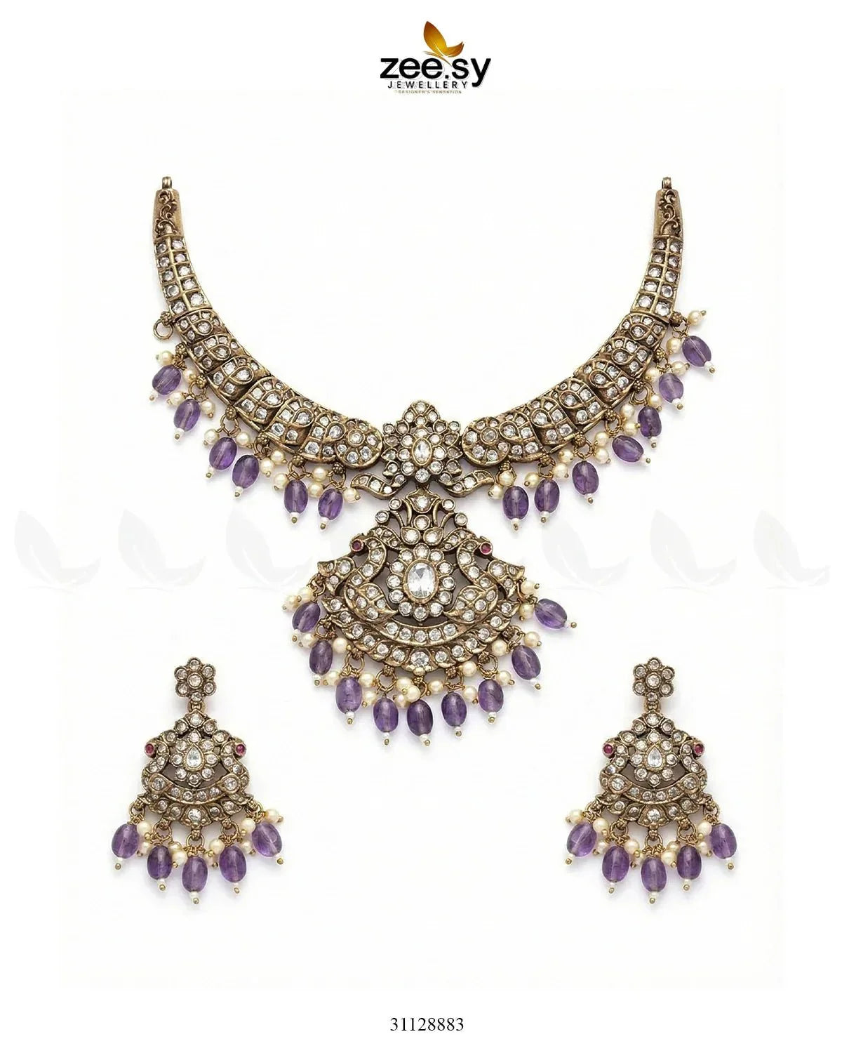 Victorian Faux Pearl Necklace Set
