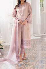 Eid Drop 2 By Azure Unstitched 3 Piece Ensembles Festive Jacquard Lawn Suit-60-Vintage Mauve