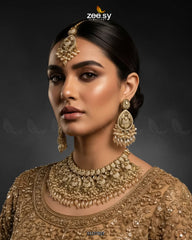 Vintage Amber Zircon Bridal Set - Zeesy Jewellery