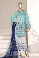 Sada Bahar Stitched 3 Piece Printed Lawn Vol-07 Suit-PR-995-TURQUISE
