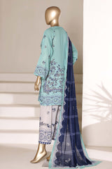 Sada Bahar Stitched 3 Piece Printed Lawn Vol-07 Suit-PR-995-TURQUISE