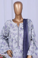 Bin Saeed Stitched 3 Piece Printed Cotton Vol-05 Collection'2025-WC-2507-Skin