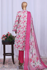 Bin Saeed Stitched 3 Piece Printed Cotton Vol-05 Suit-WC-2510-Multi