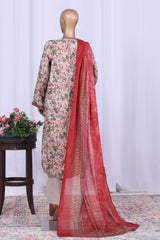 Bin Saeed Stitched 3 Piece Printed Cotton Vol-05 Suit-WC-2513-Skin