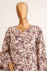 Bin Saeed Stitched 2 Piece Co Ords Cotton Suit-WCKF-962-Brown