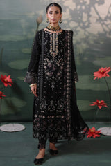 Silvana By Guzel Stitched 3 Piece Luxury Chiffon Suit-01-Reha