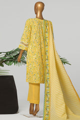 Amna Khadija Unstitched 3 Piece Wrinkle Free Prints Vol-23 Suit-WFP-1138-B