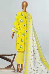 Amna Khadija Unstitched 3 Piece Wrinkle Free Prints Vol-23 Suit-WFP-1140-A