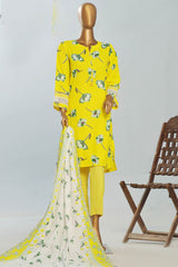 Amna Khadija Unstitched 3 Piece Wrinkle Free Prints Vol-23 Suit-WFP-1140-A