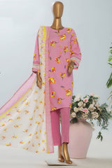 Amna Khadija Unstitched 3 Piece Wrinkle Free Prints Vol-23 Suit-WFP-1140-C