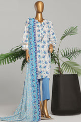 Amna Khadija Unstitched 3 Piece Wrinkle Free Prints Vol-23 Suit-WFP-1141-B