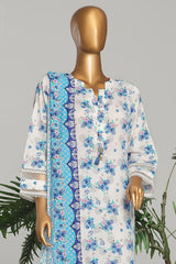 Amna Khadija Unstitched 3 Piece Wrinkle Free Prints Vol-23 Suit-WFP-1141-B