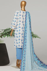 Amna Khadija Unstitched 3 Piece Wrinkle Free Prints Vol-23 Suit-WFP-1141-B