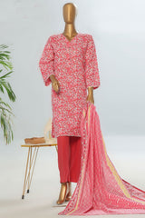 Amna Khadija Unstitched 3 Piece Wrinkle Free Prints Vol-23 Suit-WFP-1142-D