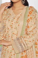 Amna Khadija Unstitched 3 Piece Wrinkle Free Prints Vol-24 Suit-WFP-1143-C