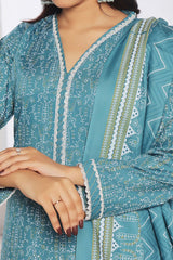 Amna Khadija Unstitched 3 Piece Wrinkle Free Prints Vol-24 Suit-WFP-1145-A