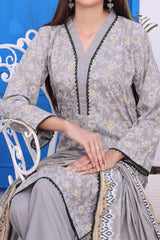 Amna Khadija Unstitched 3 Piece Wrinkle Free Prints Vol-26 Suit-WFP-1154-B