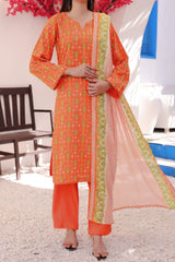 Amna Khadija Unstitched 3 Piece Wrinkle Free Prints Vol-26 Suit-WFP-1156-B