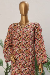 Bin Saeed Stitched 2 Piece Exclusive Cotton Co Ords Vol-04 Suit-WCK-1143-Brown