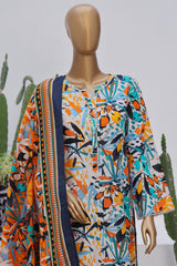 Bin Saeed Stitched 3 Piece Exclusive Printed Khaddar Vol-08 Collection'2024-WK-1184-Multi