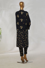 Bin Saeed Stitched 3 Piece Printed Khaddar Vol-01 Jacket Collection'2024-WK-1292-N.Blue