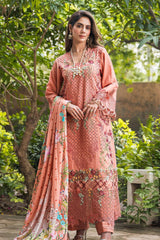 Asifa Nabeel Unstitched 3 Piece Luxury Winter Vol-02 Suit-WL-05-Astor