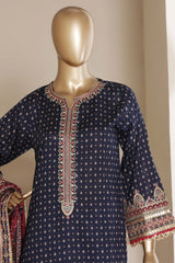 Regal By Sada Bahar Stitched 3 Piece Emb Lawn Vol-01 Suit-EMB-4255-BLUE