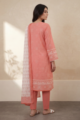 Zellbury Stitched 3 Piece Lawn Pret Suit-WPS2631956