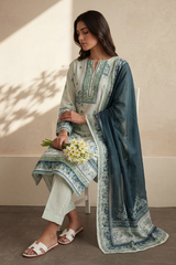 Zellbury Stitched 3 Piece Lawn Pret Suit-WPS2632699
