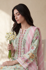 Zellbury Stitched 3 Piece Lawn Pret Suit-WPS2632702