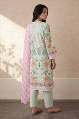 Zellbury Stitched 3 Piece Lawn Pret Suit-WPS2632702