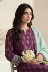 Zellbury Stitched 3 Piece Lawn Pret Suit-WPS2633184