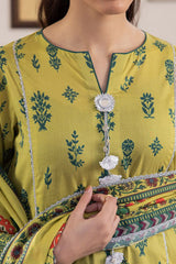 Zellbury Unstitched 2 Piece Emb & Printed Lawn Collection'2024-WU-016