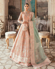 Gulaal Unstitched 3 Piece Wedding Suit-Nagaar Embroidered Net 3-Piece Suit WU-02