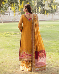 Gulaal Unstitched 3 Piece Wedding Suit-Masakali Embroidered Net 3-Piece Suit WU-03