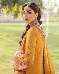 Gulaal Unstitched 3 Piece Wedding Suit-Masakali Embroidered Net 3-Piece Suit WU-03
