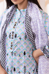 Zellbury Unstitched 2 Piece Emb & Printed Lawn Collection'2024-WU-031