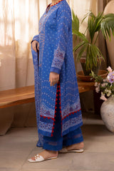 Zellbury Unstitched 3 Piece Digital Printed Lawn Collection'2024-WU-058