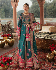 Gulaal Unstitched 3 Piece Wedding Suit-Dilara Embroidered Silk 3-Piece Suit WU-06