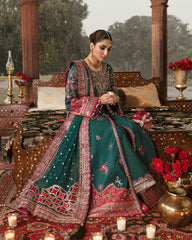 Gulaal Unstitched 3 Piece Wedding Suit-Dilara Embroidered Silk 3-Piece Suit WU-06