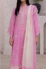 Zellbury Unstitched 3 Piece Emb & Printed Lawn Collection'2024-WU-060