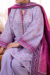 Zellbury Unstitched 3 Piece Digital Printed Lawn Collection'2024-WU-062