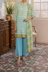 Zellbury Unstitched 3 Piece Digital Printed Lawn Collection'2024-WU-079