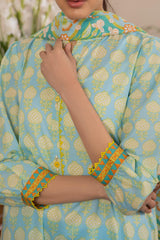 Zellbury Unstitched 3 Piece Digital Printed Lawn Collection'2024-WU-079