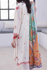 Zellbury Unstitched 3 Piece Digital Printed & Emb Lawn Vol-03 Collection'2024-WU-129