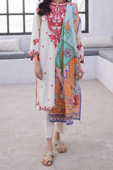 Zellbury Unstitched 3 Piece Digital Printed & Emb Lawn Vol-03 Collection'2024-WU-129