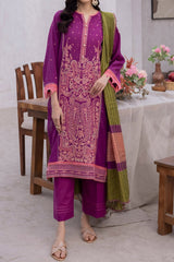 Zellbury Unstitched 3 Piece Emb & Printed Lawn Collection'2024-WU-135